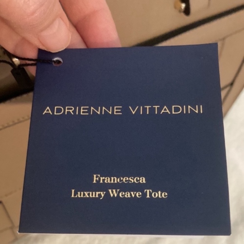 Adrienne Vittadini Francesca Luxury Weave Tote - Picture 5 of 13